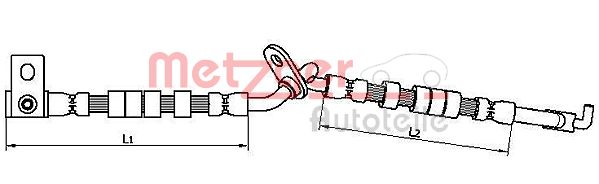 METZGER 4110707 Bremsschlauch