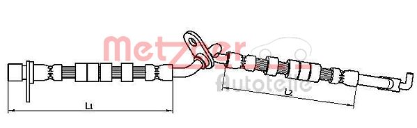 METZGER 4110709 Bremsschlauch