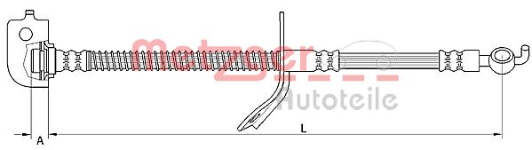 METZGER 4110736 Bremsschlauch