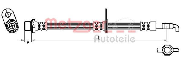 METZGER 4110781 GREENPARTS Bremsschlauch