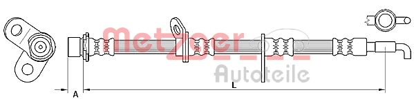 METZGER 4110782 Bremsschlauch