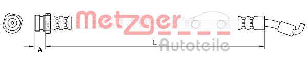 METZGER 4110822 Bremsschlauch