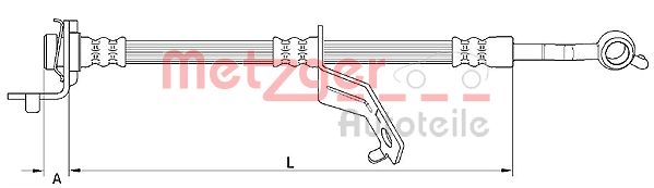 METZGER 4110823 Bremsschlauch