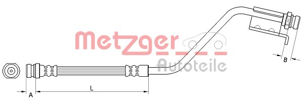 METZGER 4110825 Bremsschlauch