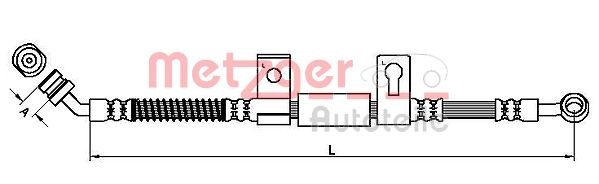 METZGER 4110828 Bremsschlauch