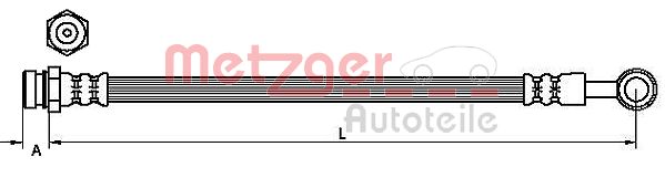 METZGER 4110829 Bremsschlauch