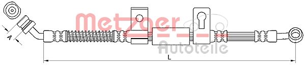 METZGER 4110831 Bremsschlauch