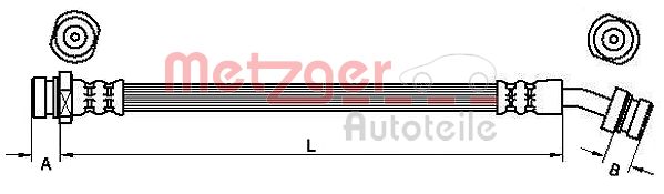 METZGER 4110833 Bremsschlauch