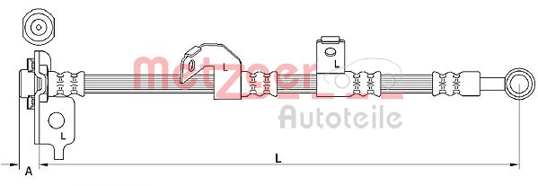 METZGER 4110841 Bremsschlauch