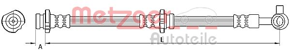 METZGER 4110847 Bremsschlauch