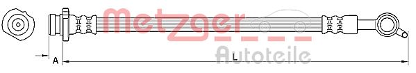 METZGER 4110850 Bremsschlauch