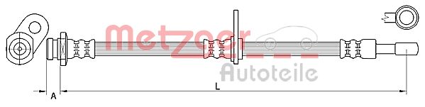 METZGER 4110853 Bremsschlauch
