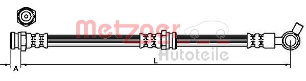 METZGER 4110872 Bremsschlauch