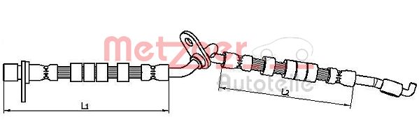 METZGER 4110873 Bremsschlauch