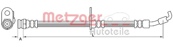 METZGER 4110876 Bremsschlauch