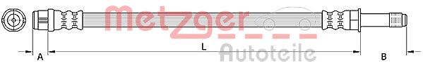 METZGER 4110882 Bremsschlauch