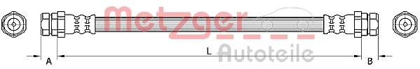 METZGER 4110884 Bremsschlauch