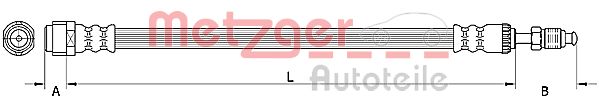 METZGER 4110889 Bremsschlauch