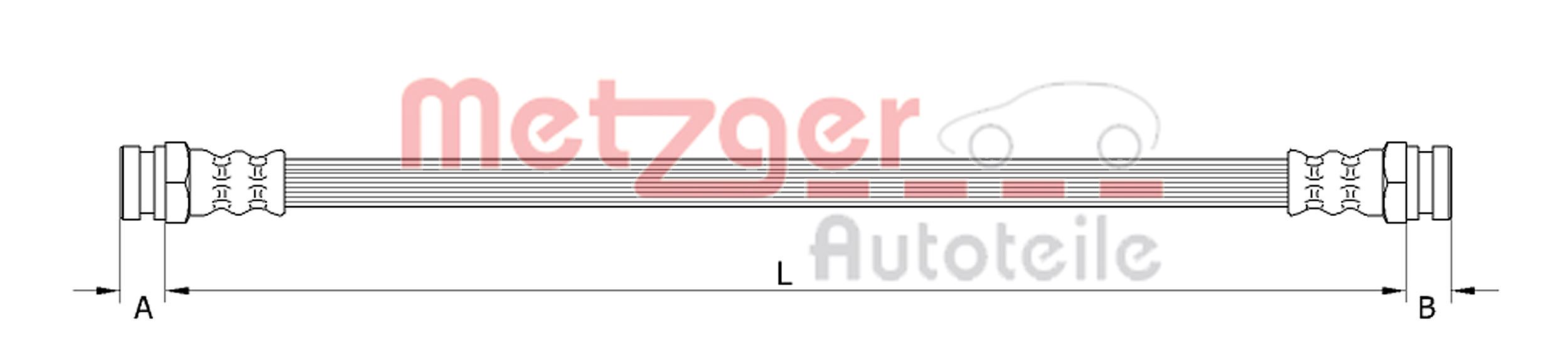 METZGER 4110898 Bremsschlauch