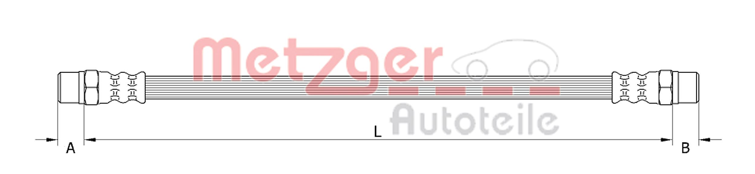 METZGER 4110899 Bremsschlauch