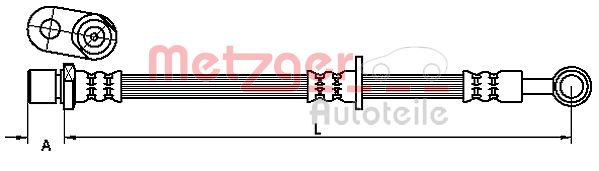 METZGER 4110906 Bremsschlauch