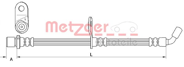 METZGER 4110908 Bremsschlauch
