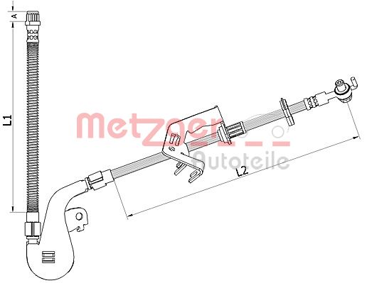 METZGER 4110928 Bremsschlauch