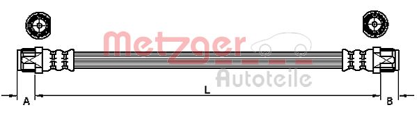METZGER 4110940 Bremsschlauch
