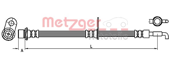 METZGER 4110974 Bremsschlauch