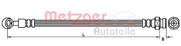 METZGER 4111030 Bremsschlauch