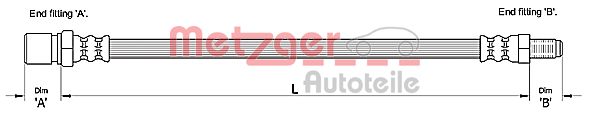 METZGER 4111112 Bremsschlauch
