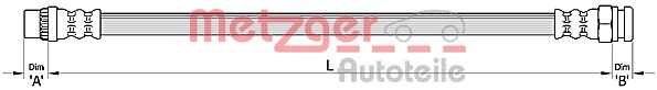 METZGER 4111141 Bremsschlauch