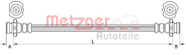 METZGER 4111231 Bremsschlauch