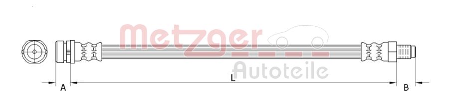 METZGER 4111335 Bremsschlauch