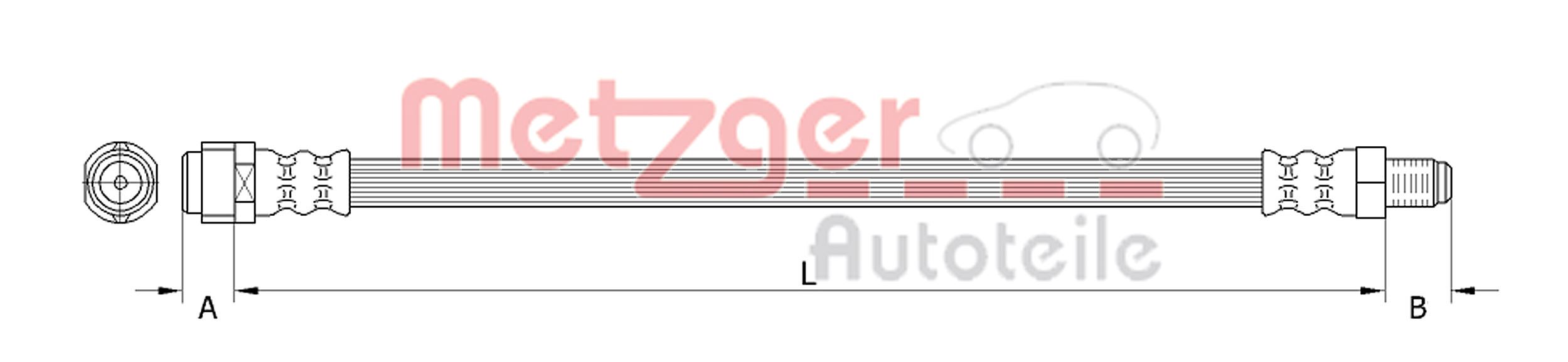 METZGER 4111367 GREENPARTS Bremsschlauch