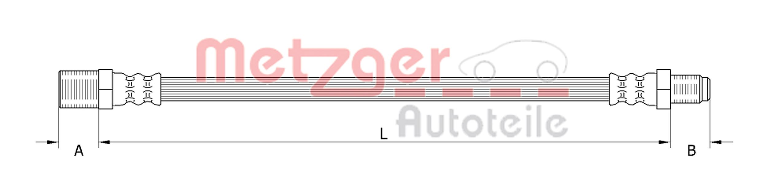 METZGER 4111377 GREENPARTS Bremsschlauch