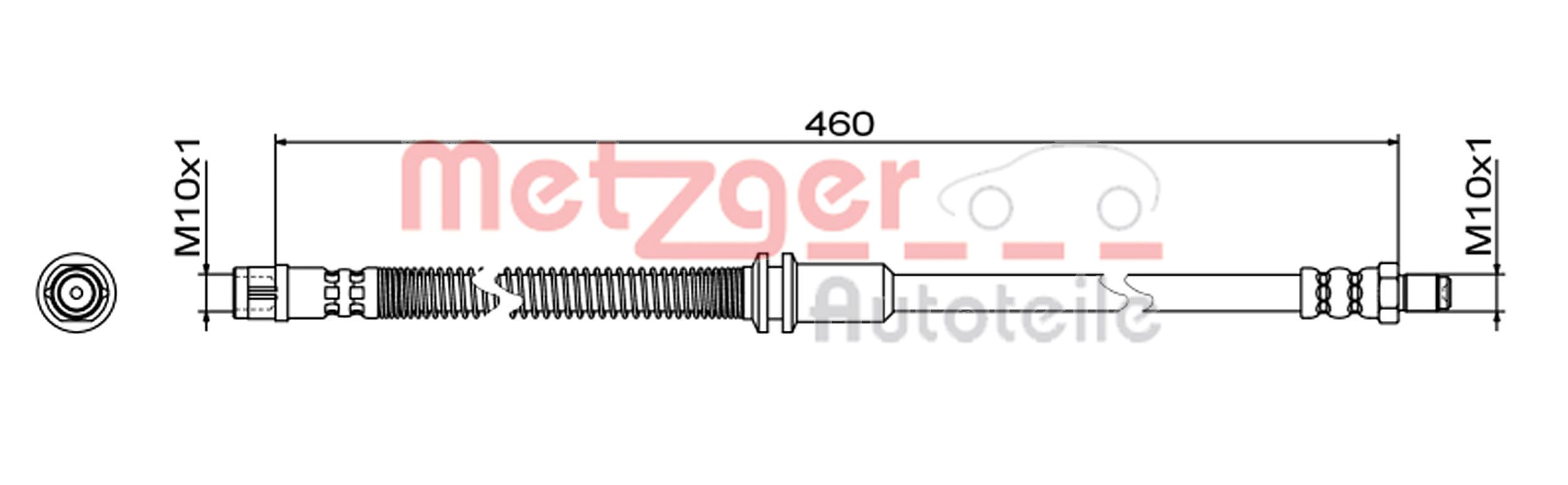METZGER 4111483 Bremsschlauch