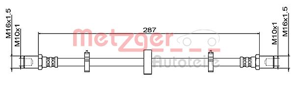 METZGER 4111492 Bremsschlauch
