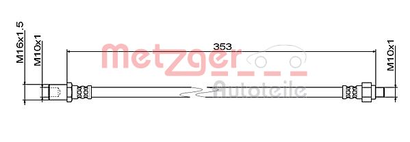 METZGER 4111495 Bremsschlauch