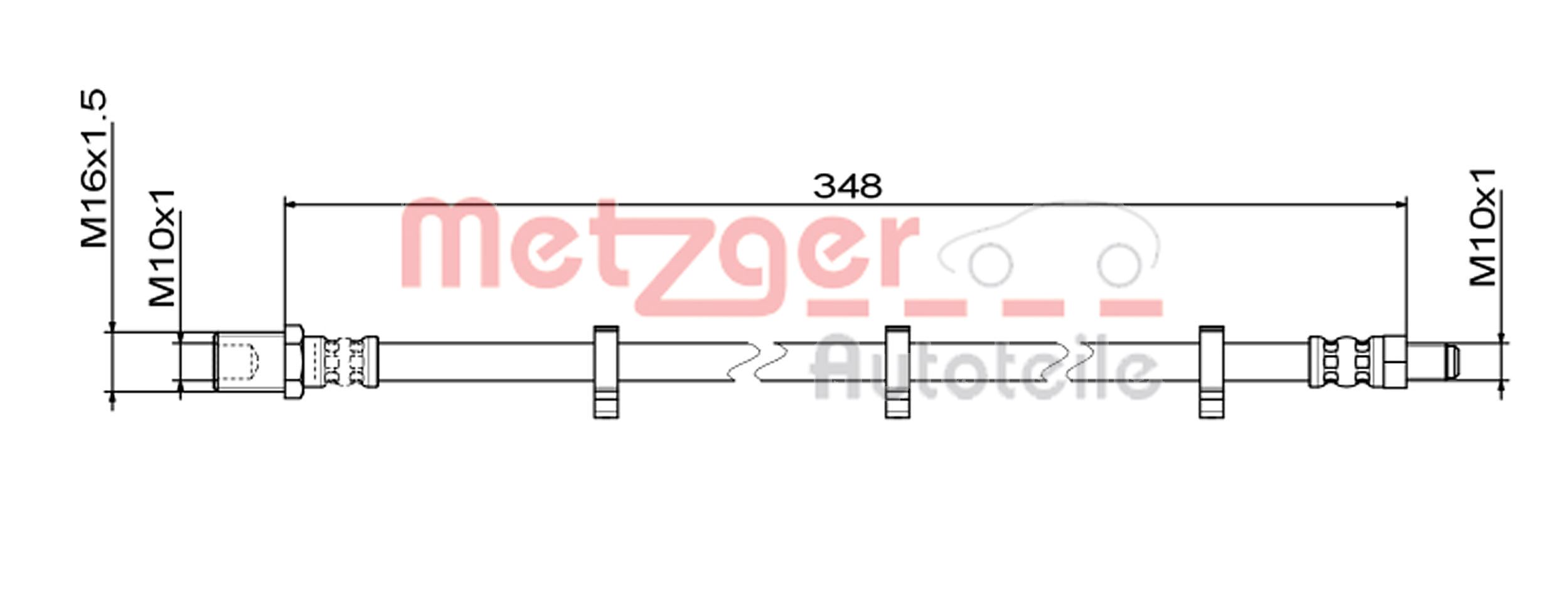 METZGER 4111498 Bremsschlauch
