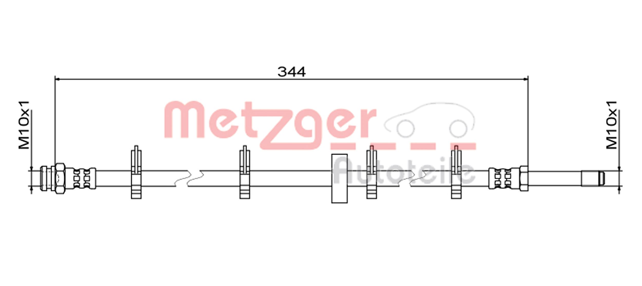 METZGER 4111499 GREENPARTS Bremsschlauch