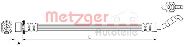 METZGER 4111511 GREENPARTS Bremsschlauch