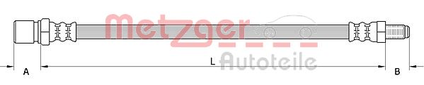 METZGER 4111548 Bremsschlauch
