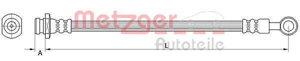 METZGER 4111549 Bremsschlauch