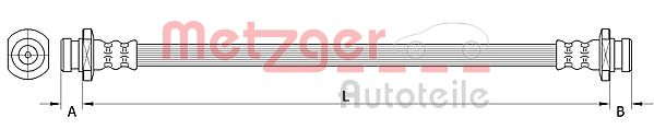 METZGER 4111550 Bremsschlauch