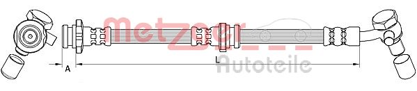 METZGER 4111582 Bremsschlauch
