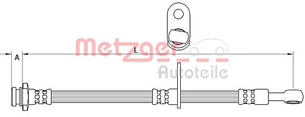METZGER 4111592 Bremsschlauch