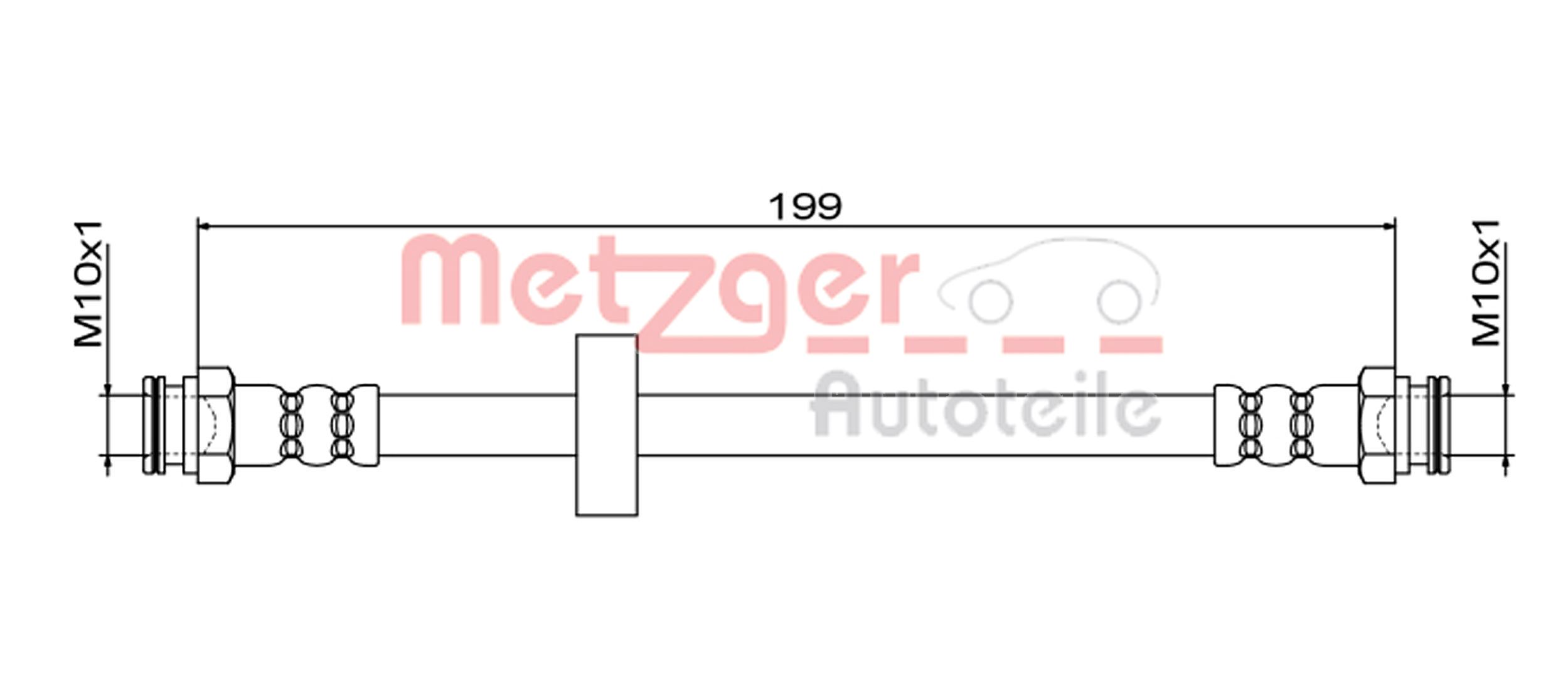 METZGER 4111620 Bremsschlauch