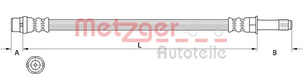 METZGER 4111639 Bremsschlauch