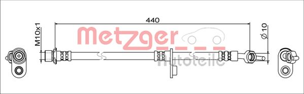 METZGER 4111650 Bremsschlauch